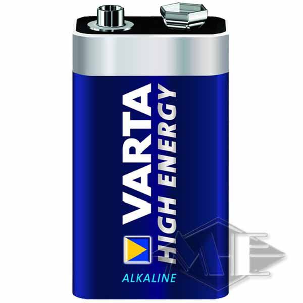 9V block Varta High Energy battery 9V block Varta High Energy battery
