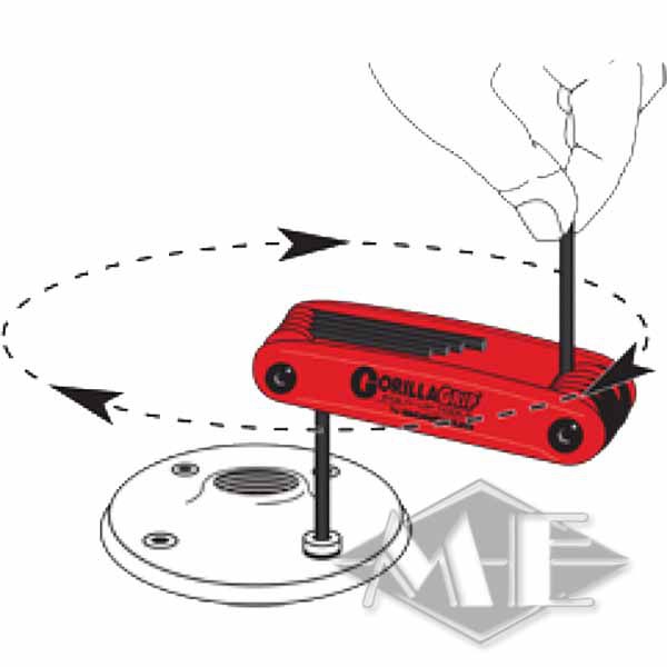 Bondhus GorillaGrip folding holder HF7MS, metric, 7-piece