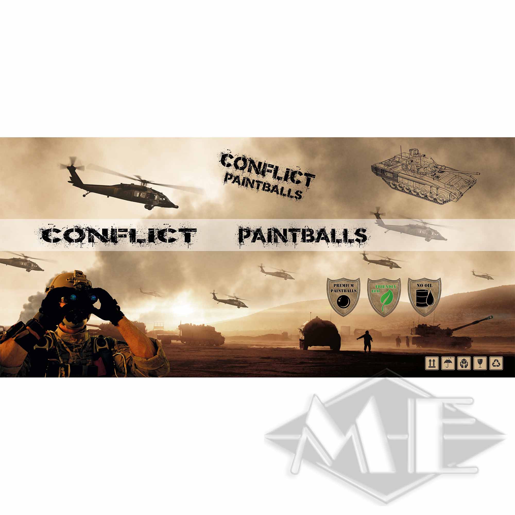 Big Banner "Conflict Caliber" 292 x 139cm Big Banner "Conflict Caliber" 292 x 139cm