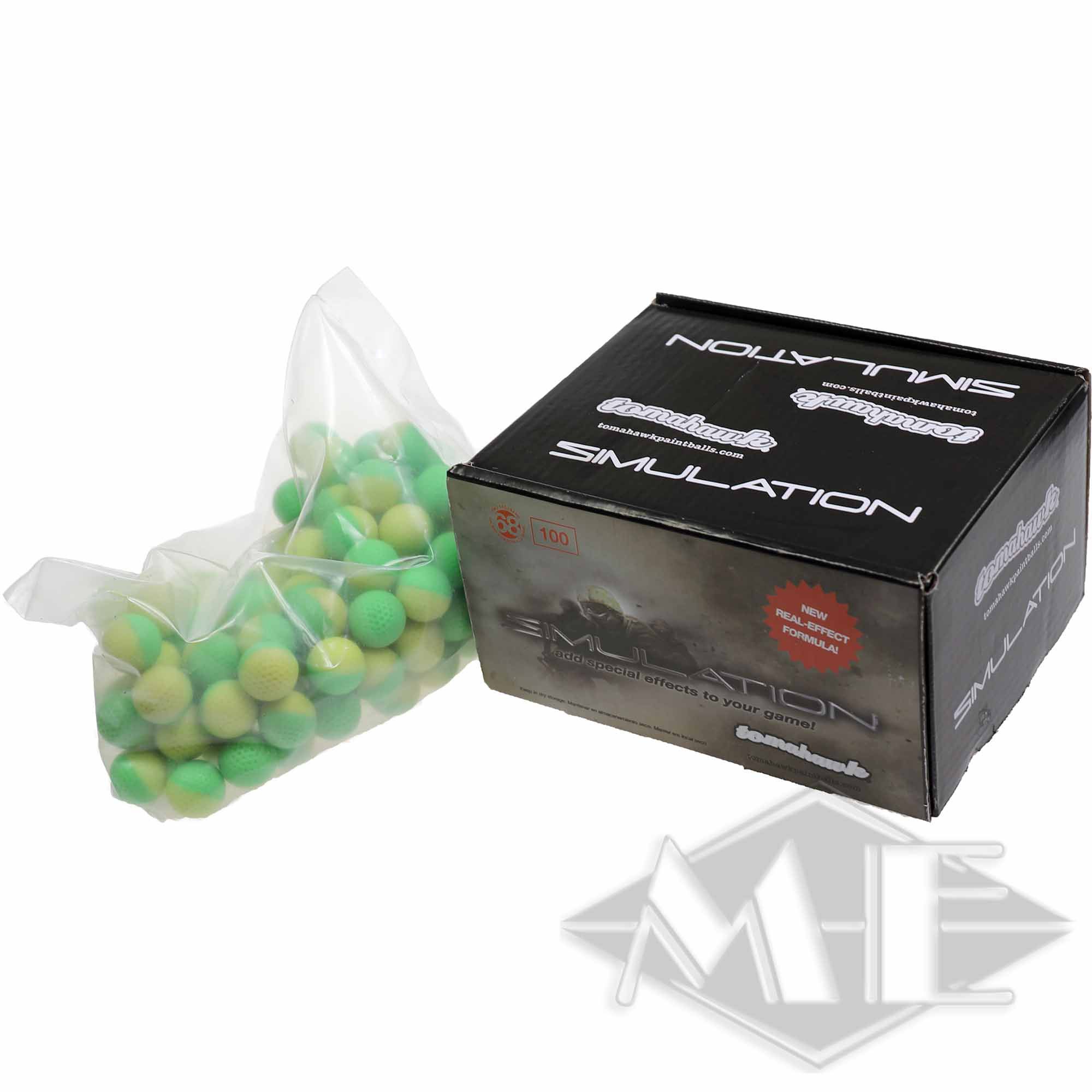 Tomahawk cal.68 "Simulation" Powder Balls, 100 box Tomahawk cal.68 "Simulation" Powder Balls, 100 box