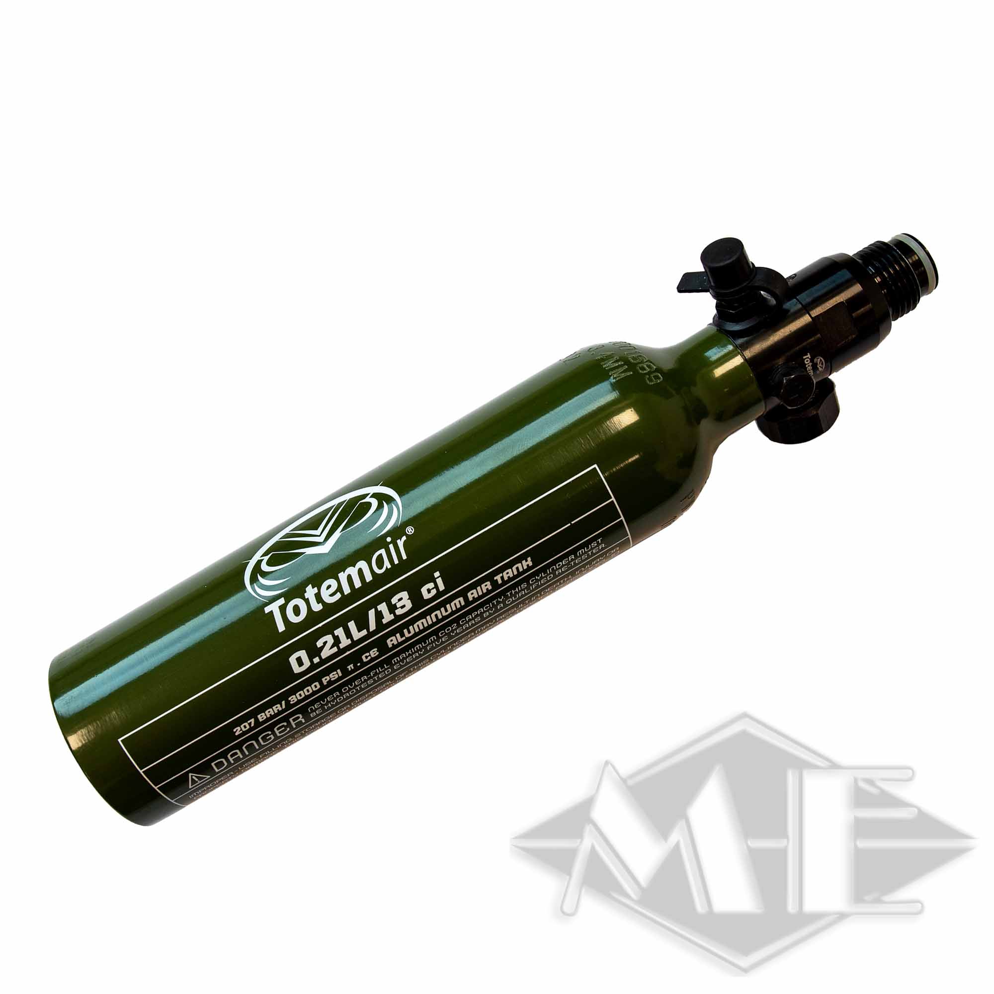 0.21L/13ci aluminum bottle with 200bar regulator "Standard-Green" 0.21L/13ci aluminum bottle with 200bar regulator "Standard-Green"
