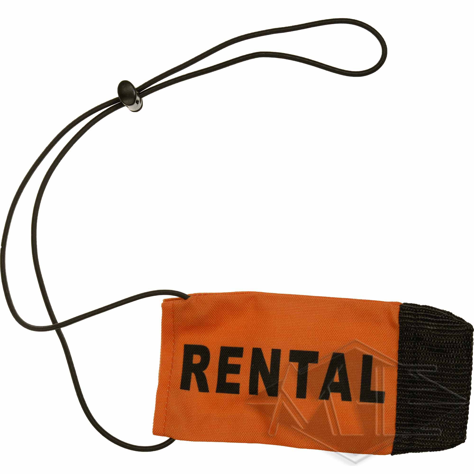 "Rental" barrel cover, orange "Rental" barrel cover, orange