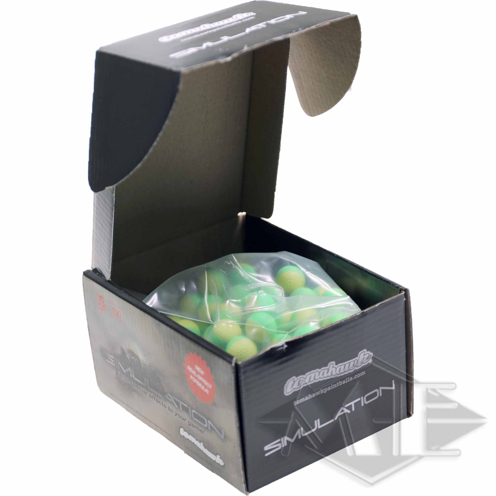 Tomahawk cal.68 "Simulation" Powder Balls, 100 box Tomahawk cal.68 "Simulation" Powder Balls, 100 box