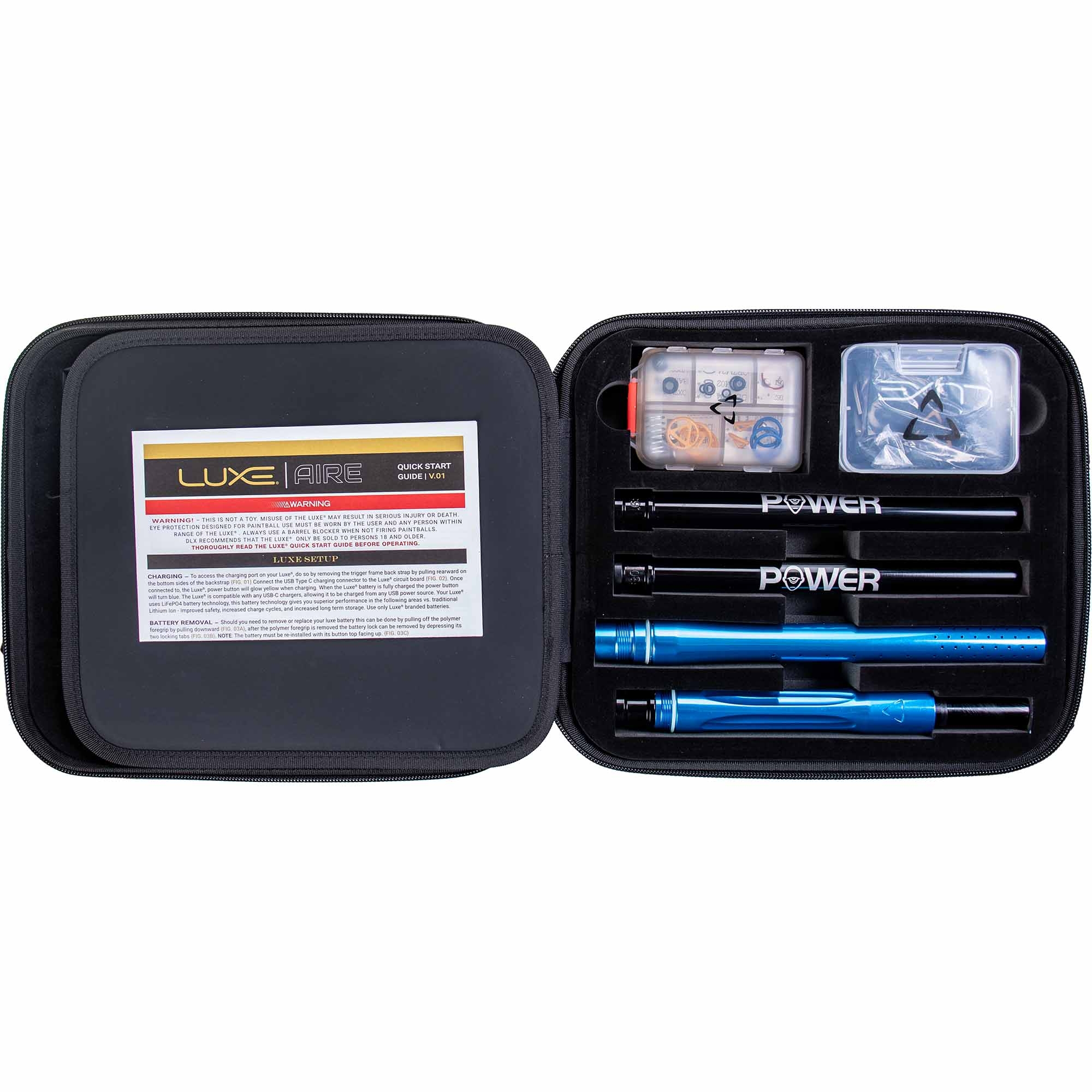 DLX Luxe® AIRE marker, polished blue Pfeile, LED, Set, Schraubendreher, Werkzeugset