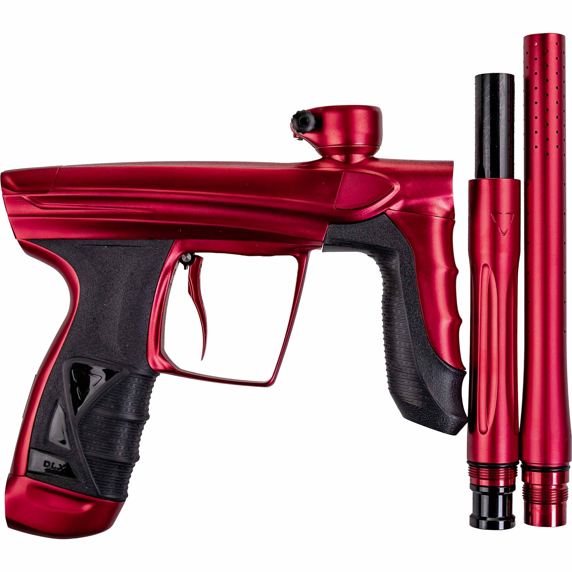 Paintball-Pistole, Rote Waffe, Griff-Gummierung, Barrel-Set, Schwarze Akzente