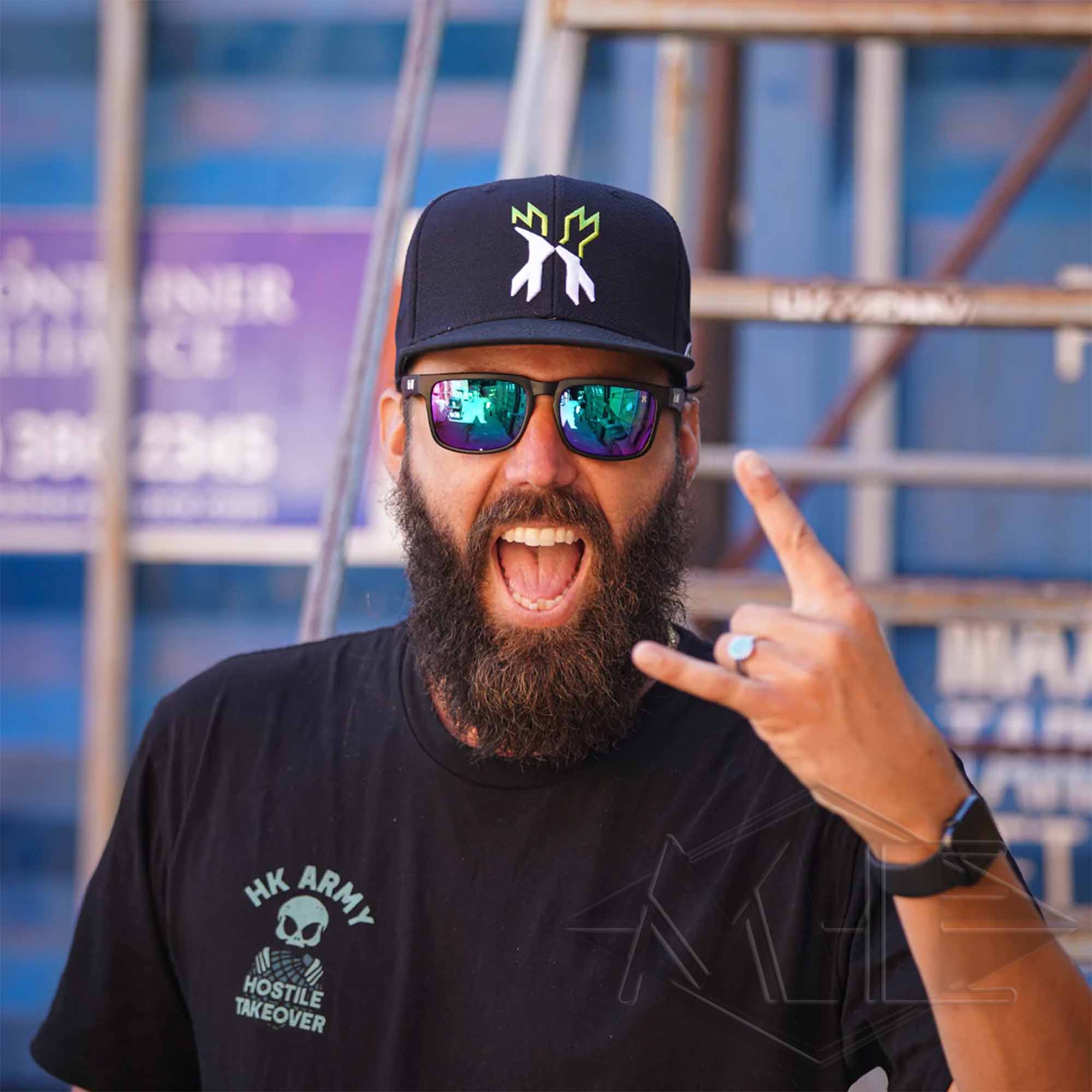 HK Army Snap Back Hat, black/green/white HK Army Snap Back Hat, black/green/white