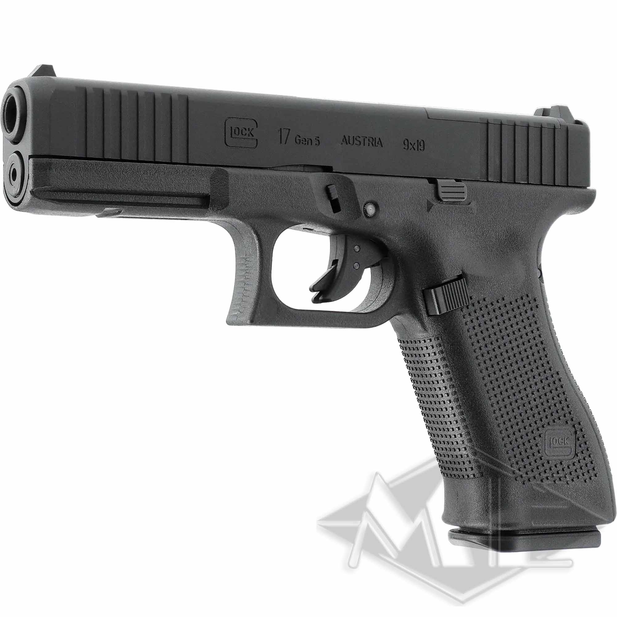 Umarex Airsoft Glock marker cal. 6mm "GLOCK 17 Gen5 MOS" < 1.0 J Co2 GBB BLK Pistole, Glock 17 Gen5, 9×19 mm, schwarz, Polymergriff
